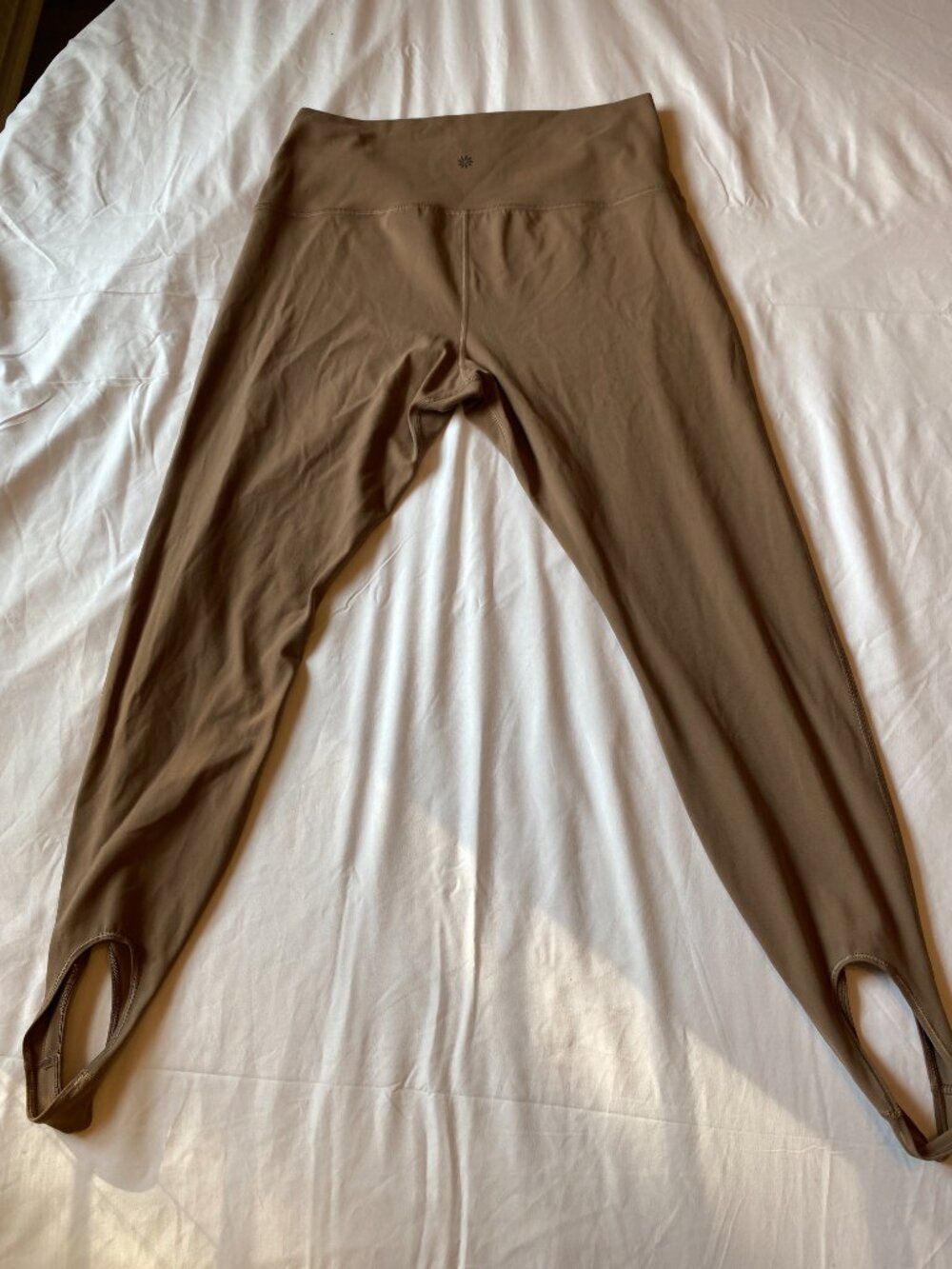 Athleta Transcend Stirrup Leggings 1X Brown High Rise Yoga Plus Size - Picture 4 of 7